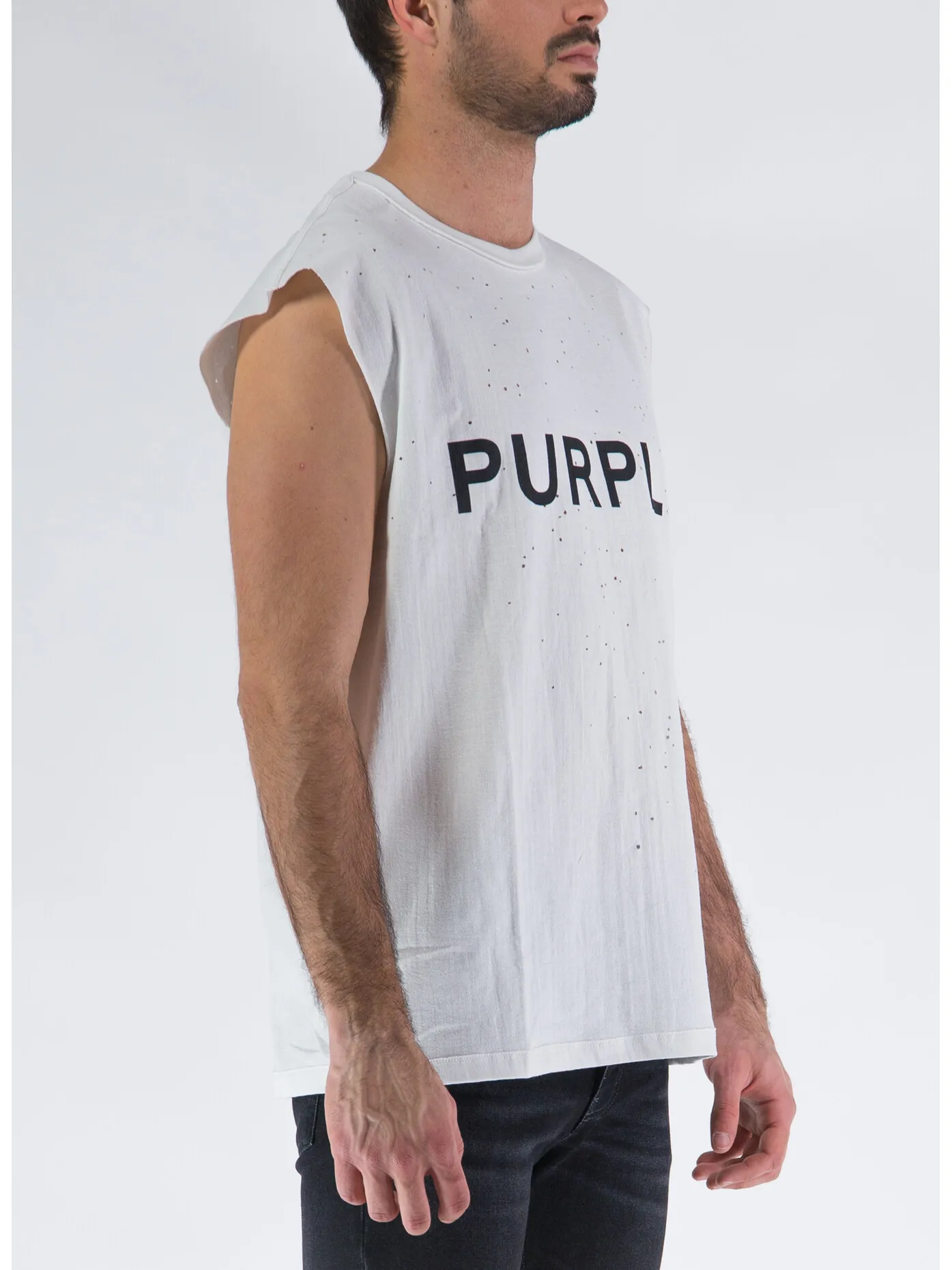     -PURPLE BRAND    -CANOTTA P103 TEXTURED JERSEY-