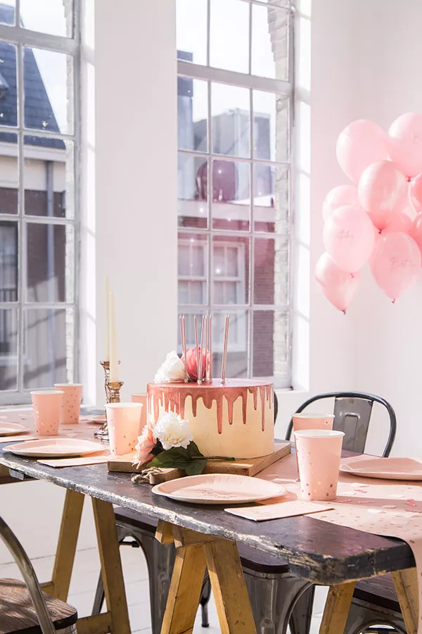 12 palloncini 18° compleanno rosa