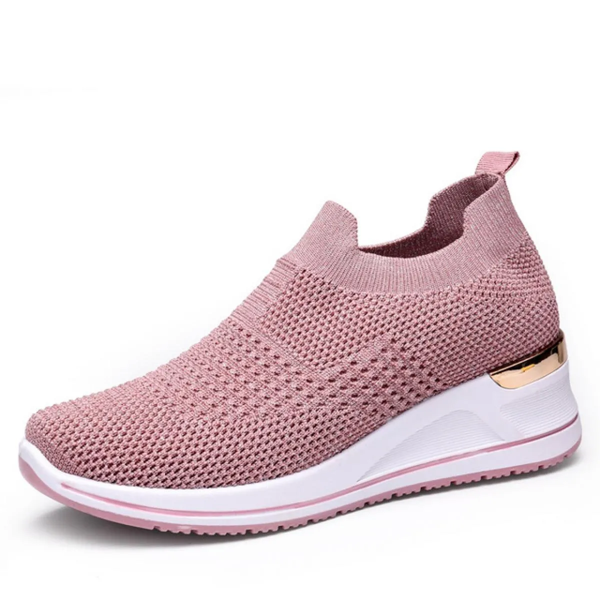 2022 maglia elasticizzata lavorata a maglia calzino scarpe scarpe da ginnastica estive donna slip on mocassini con plateau sport