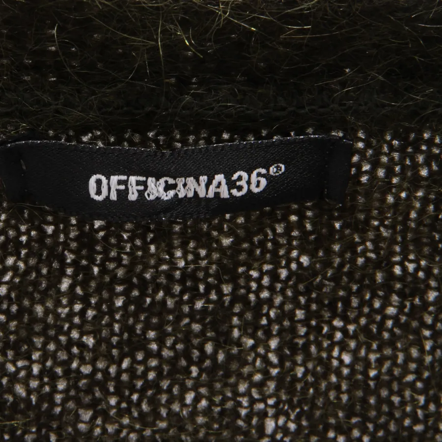 5008AF maglione cardigan uomo OFFICINA36 green sweater man