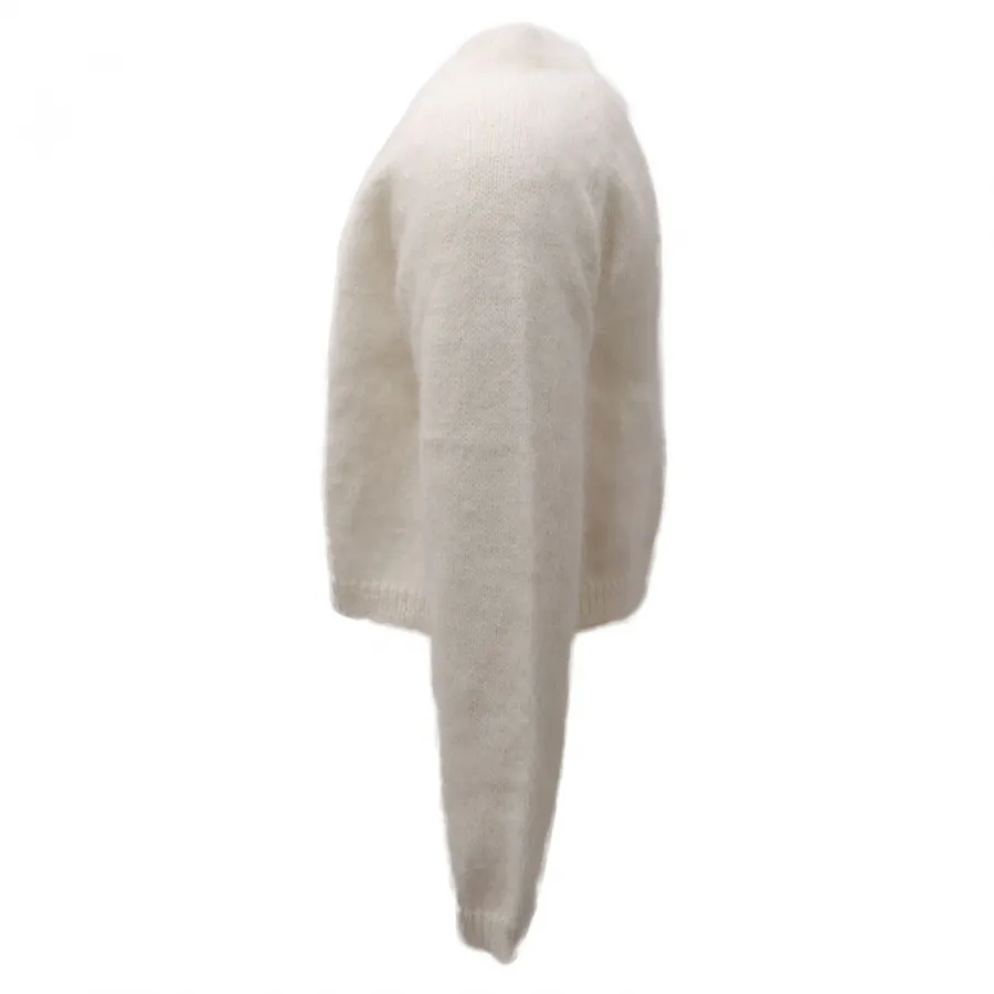 5425AE cardigan bimba girl MONNALISA off white angora blend sweater kids