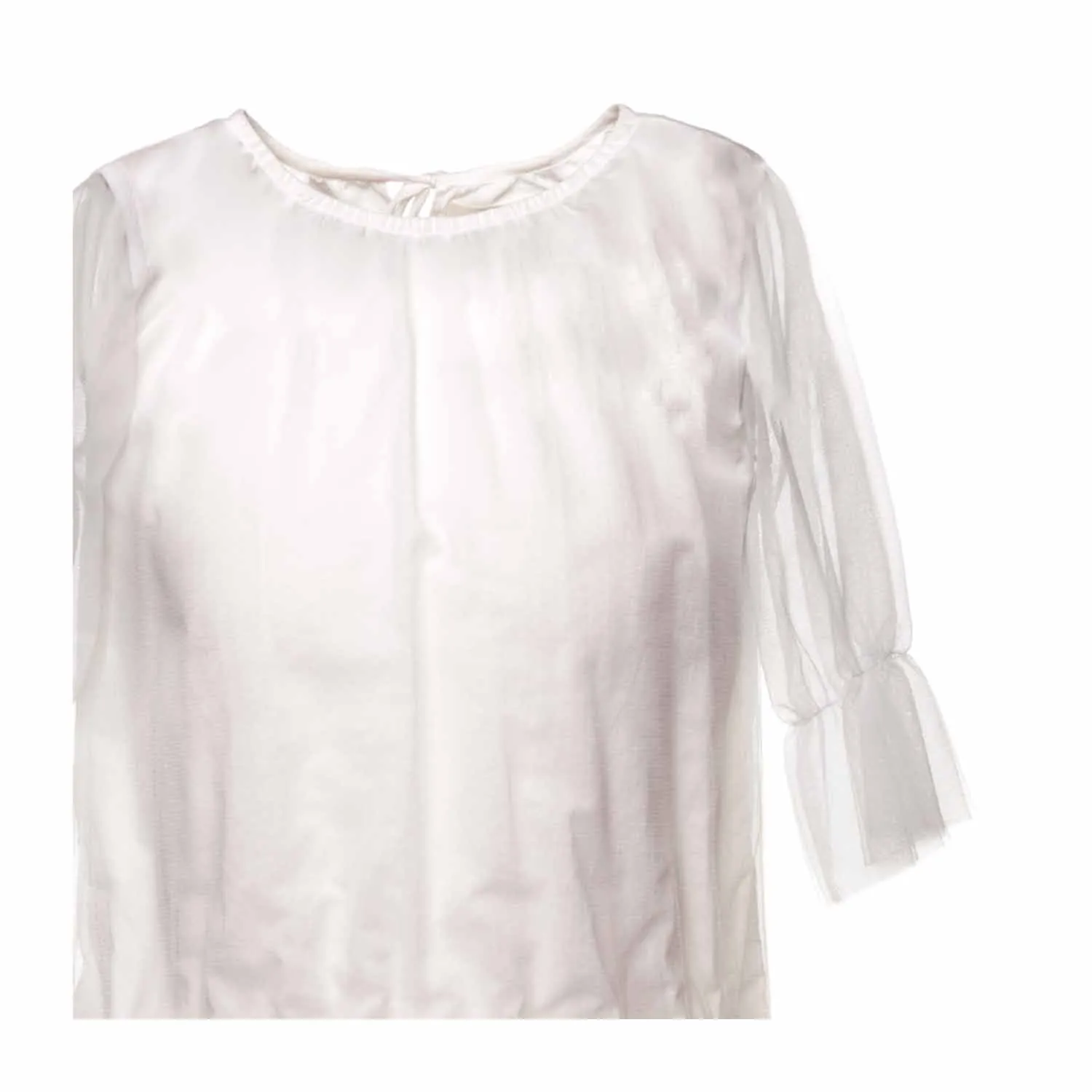 Abito Bianco Tulle Bambina