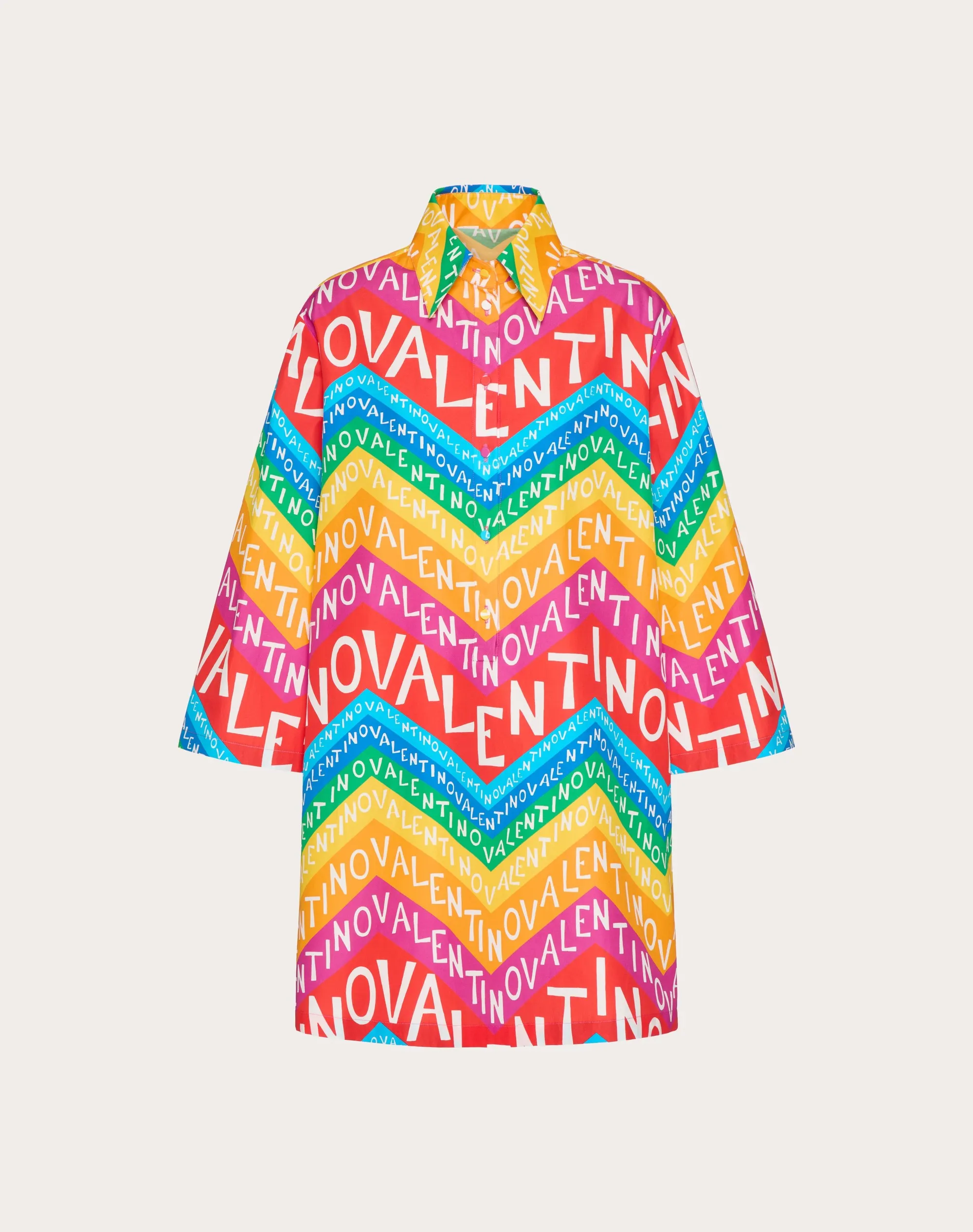 ABITO CORTO IN POPELINE VALENTINO CHEVRON 24