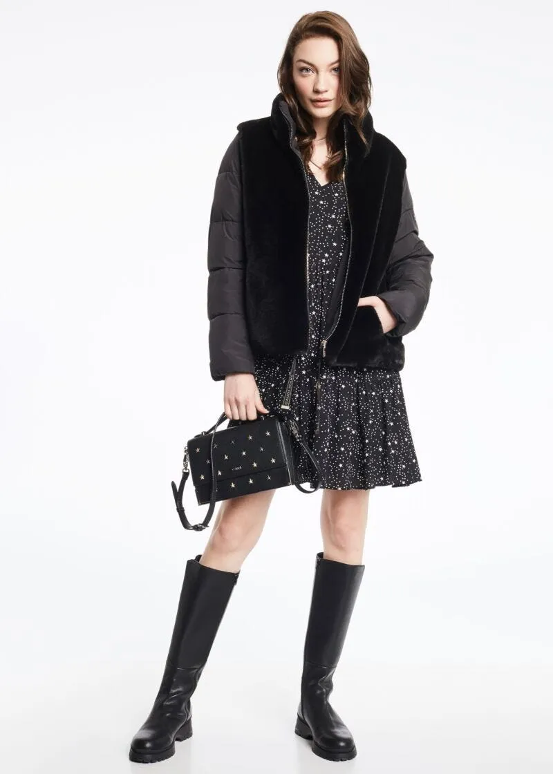 Abito in georgette con rouches