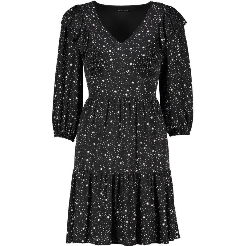 Abito in georgette con rouches