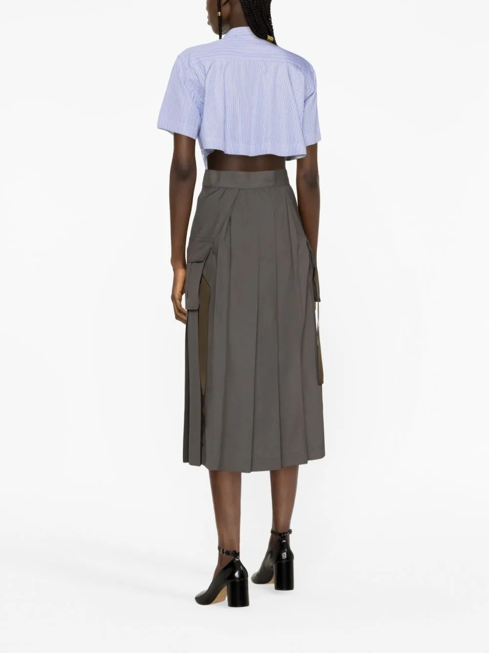 abito midi con camicia e gonna