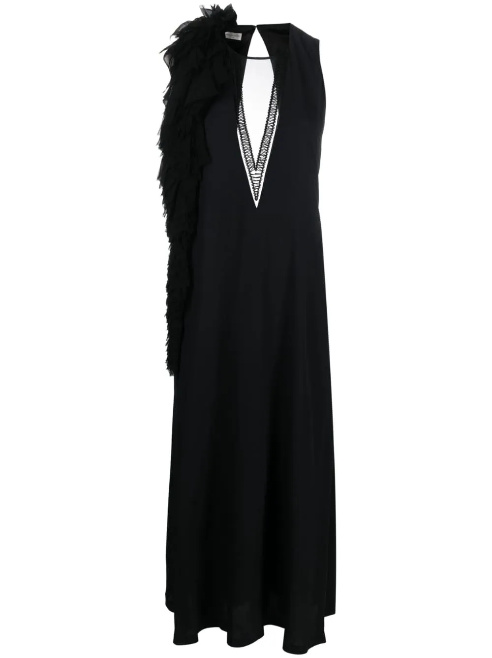 abito midi con fiore