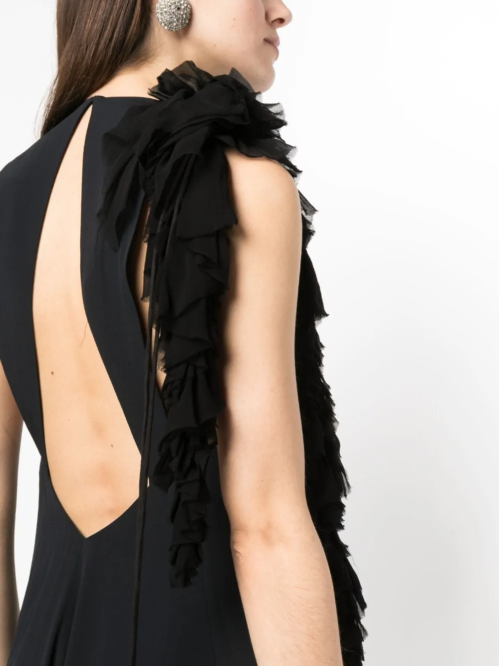 abito midi con fiore