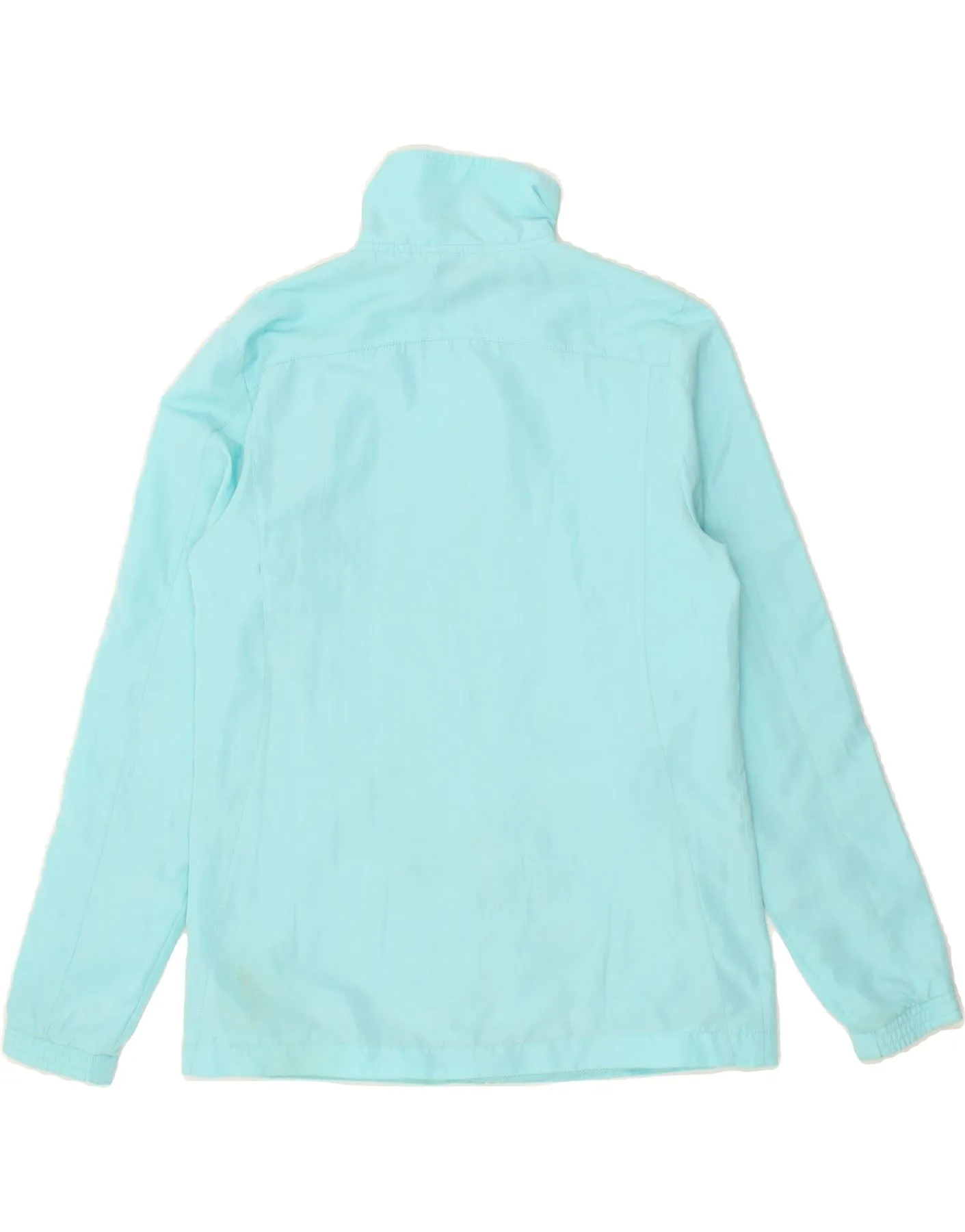 ADIDAS Womens Tracksuit Top Jacket UK 8 Small Blue Polyester
