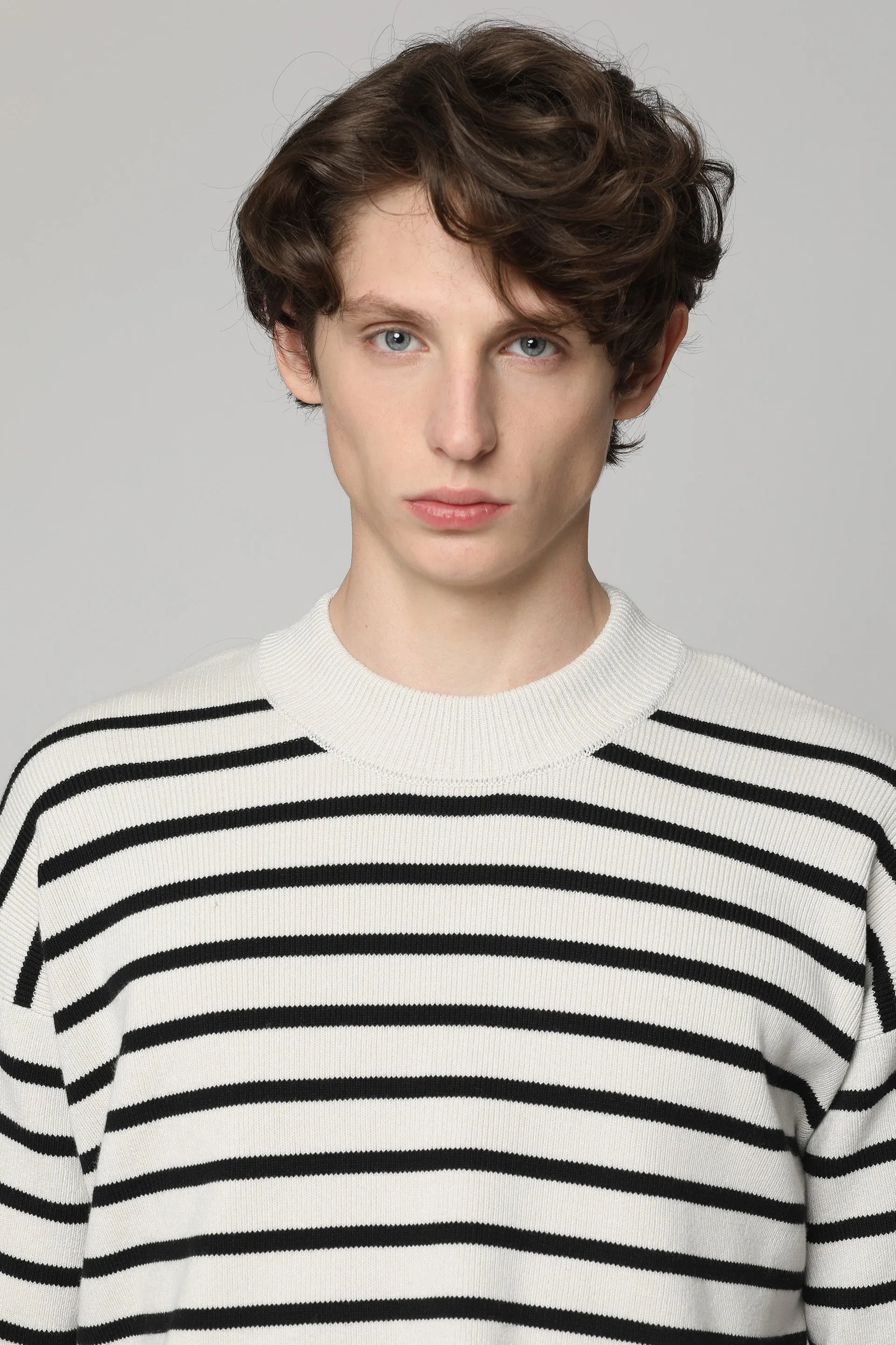 AMI PARIS Maglione girocollo a righe