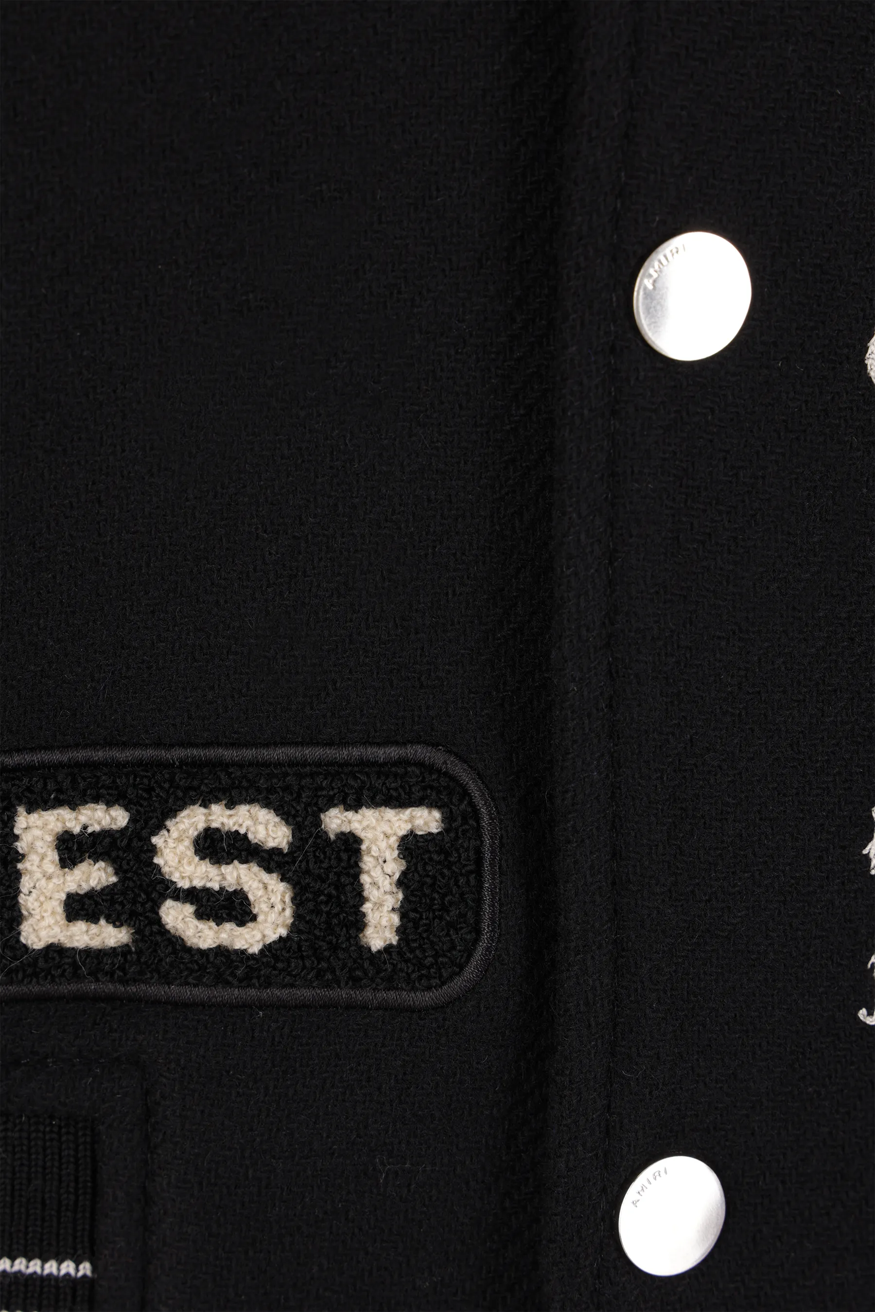 AMIRI giubbotto varsity Dream Team in misto lana e pelle 