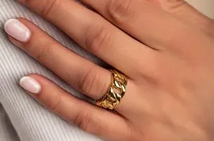 Anello elegante, ART2110, colore oro