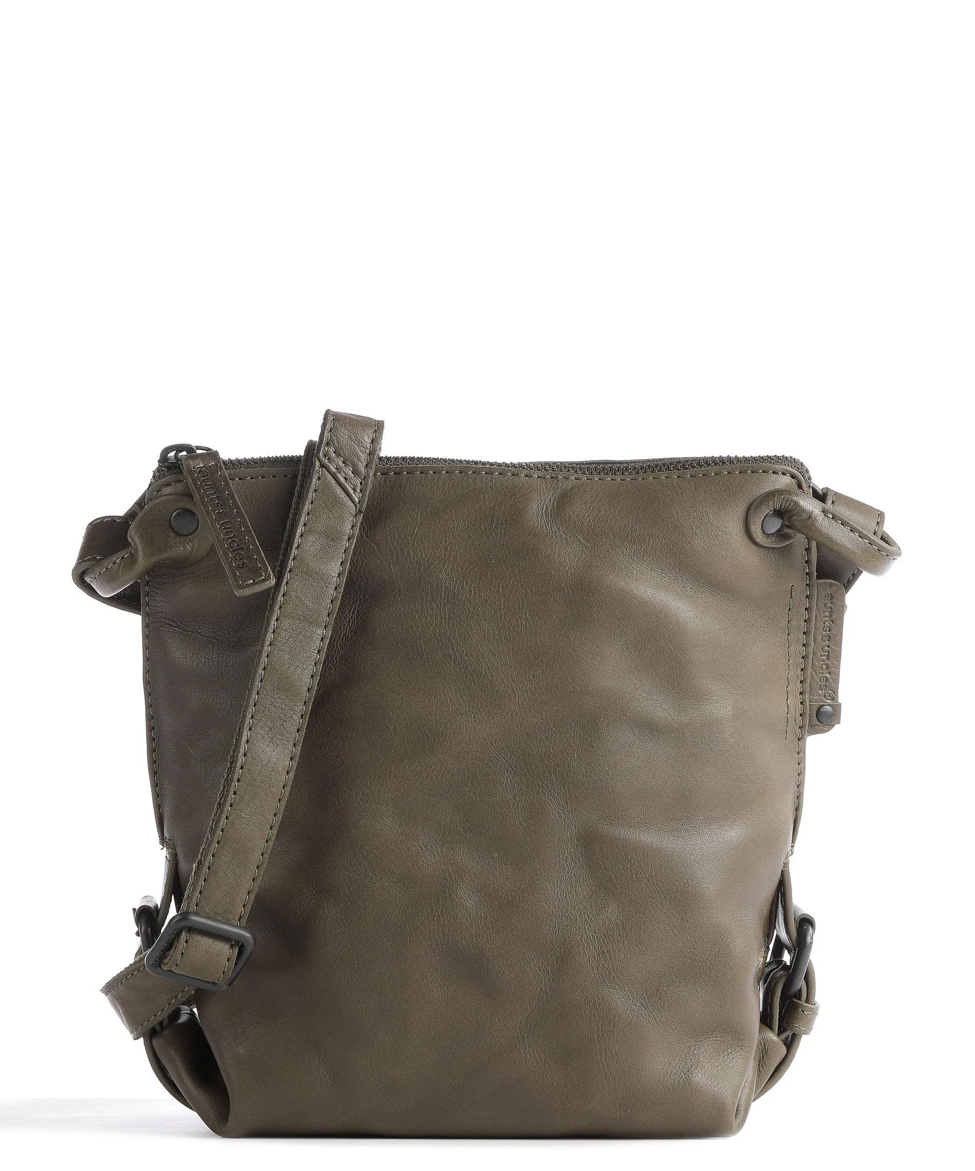  Aunts & Uncles Grandma's Luxury Club Mrs. Chocolate Cookie Borsa a tracolla pelle di vacchetta grana verde-oliva  