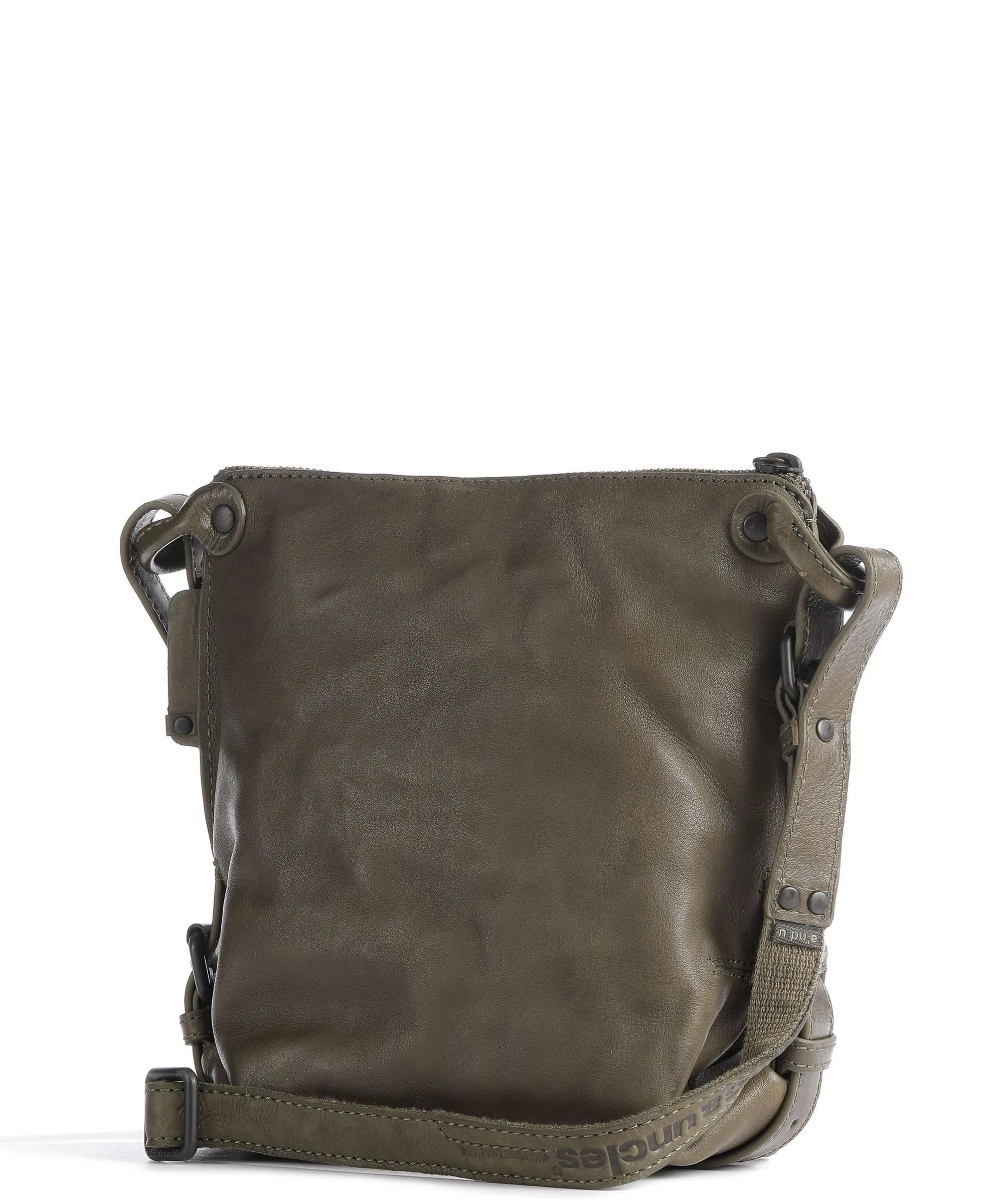  Aunts & Uncles Grandma's Luxury Club Mrs. Chocolate Cookie Borsa a tracolla pelle di vacchetta grana verde-oliva  