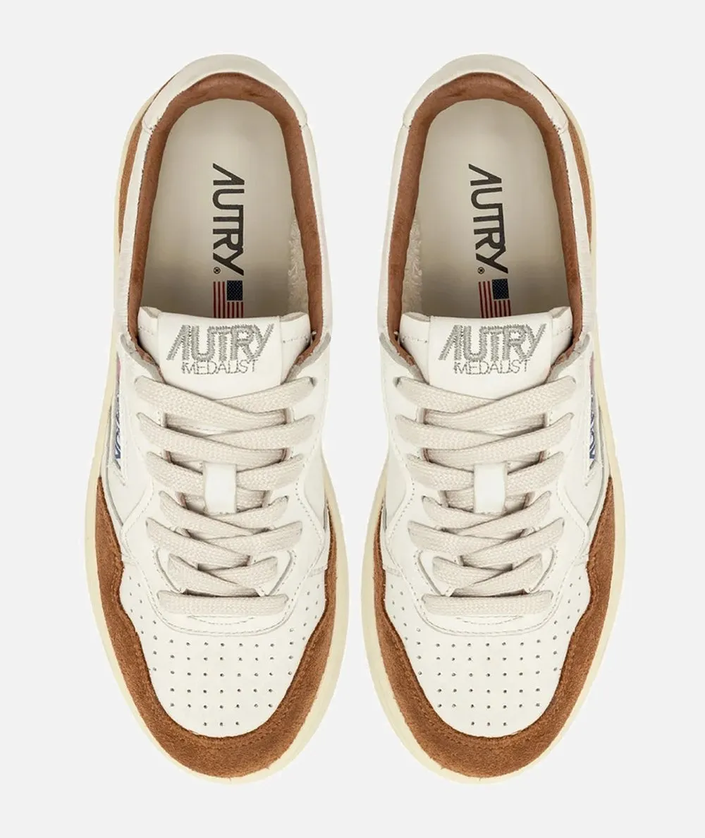 AUTRY UOMO--Sneakers Medalist Low in pelle di capra e suede