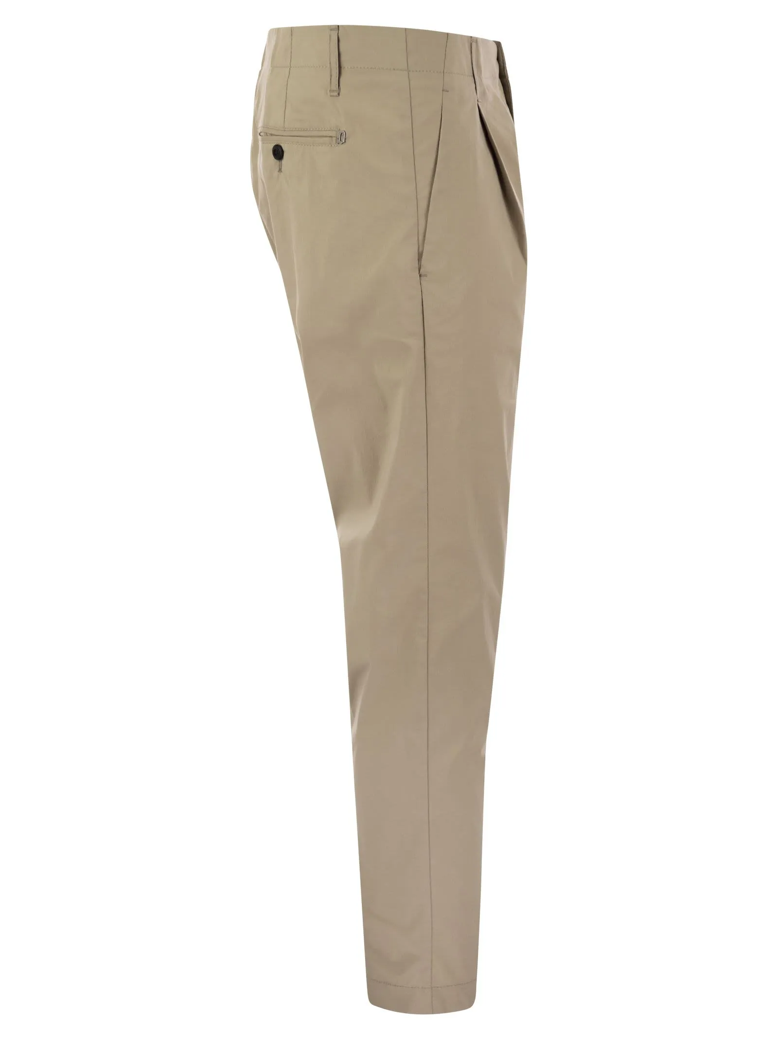 BEN – Pantaloni carrot in popeline