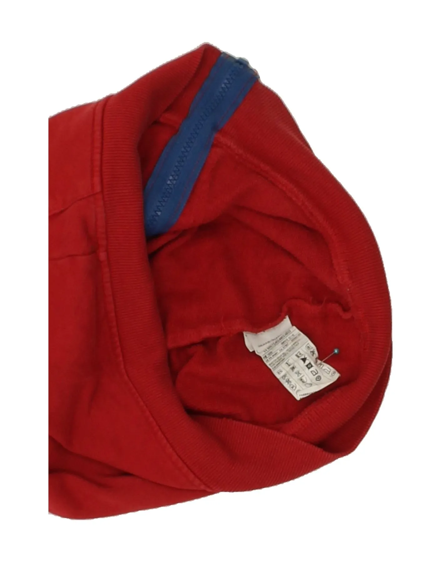 BENETTON Boys Graphic Tracksuit Top Jacket 8-9 Years Red Cotton