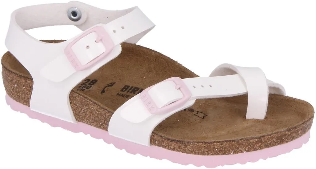 Birkenstock 1014443 Taormina white/Rosa, Birko Flor Patent 