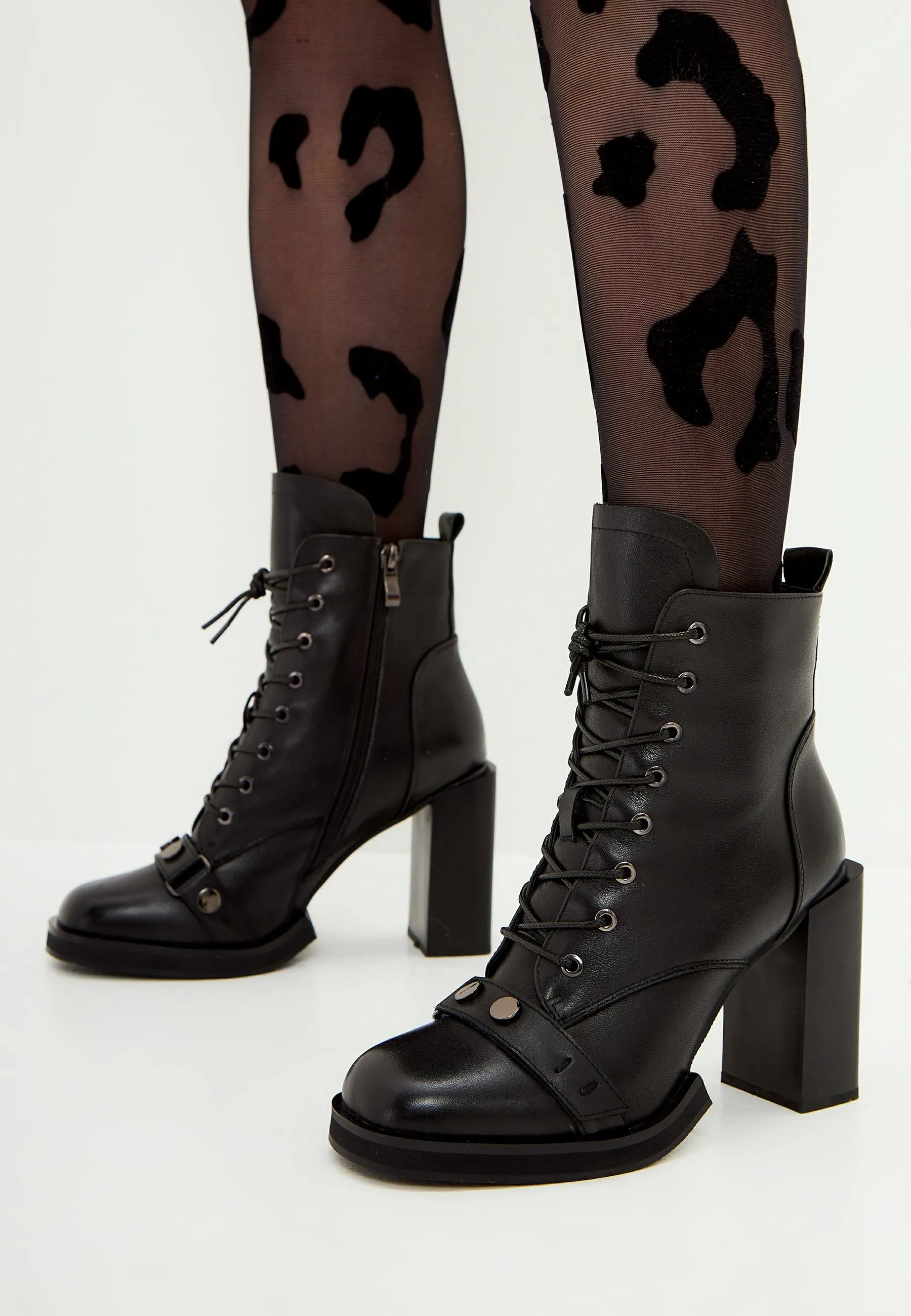 BLOCK HEEL ANKLE BOOTS - Stivaletti con plateau