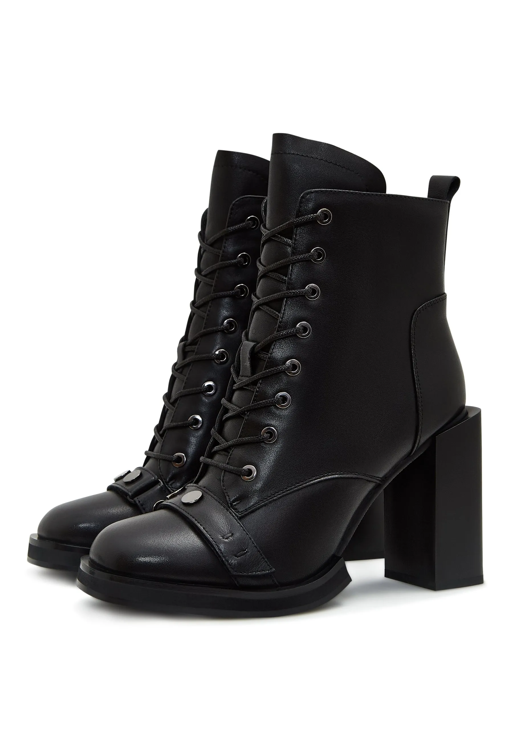 BLOCK HEEL ANKLE BOOTS - Stivaletti con plateau