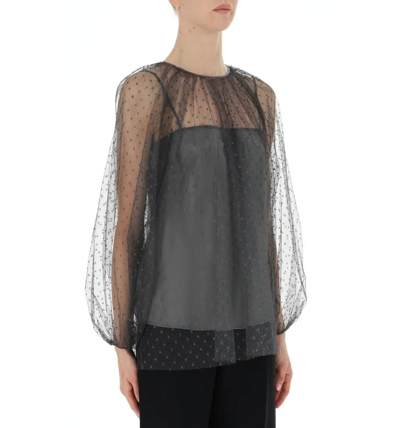 Blusa in tulle