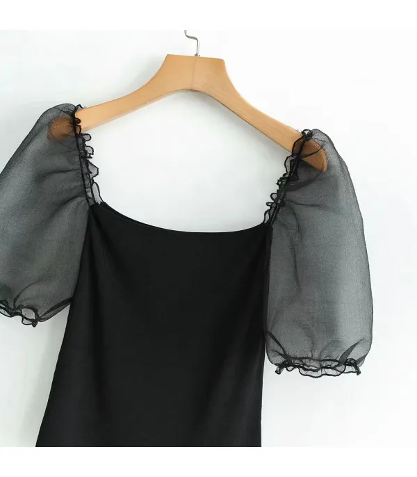 Blusa manica corta Baloon