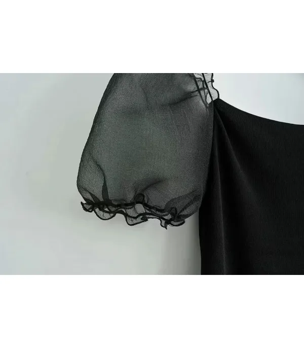 Blusa manica corta Baloon