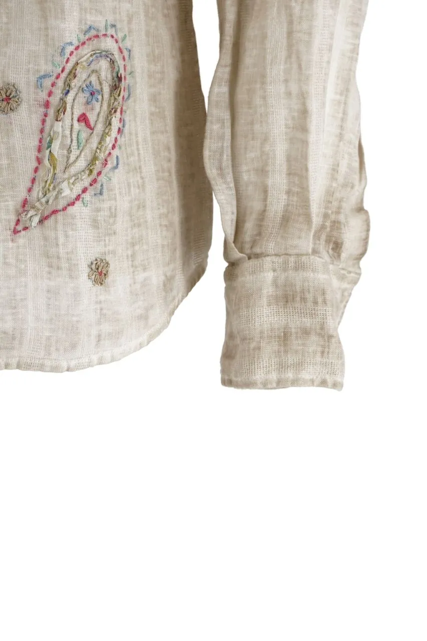 Bob Shirt with Embroidery / Beige