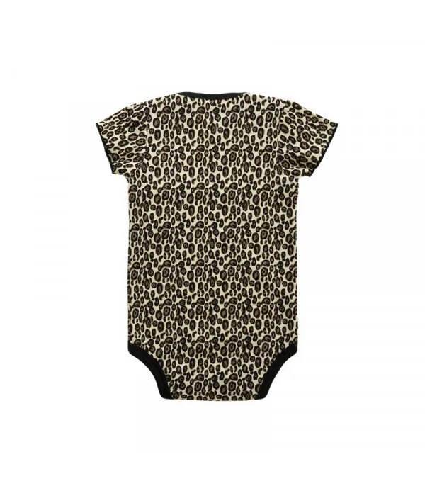 Body e cappellino leopard baby