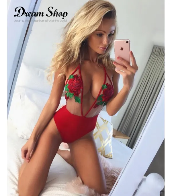 Body trasparent red roses
