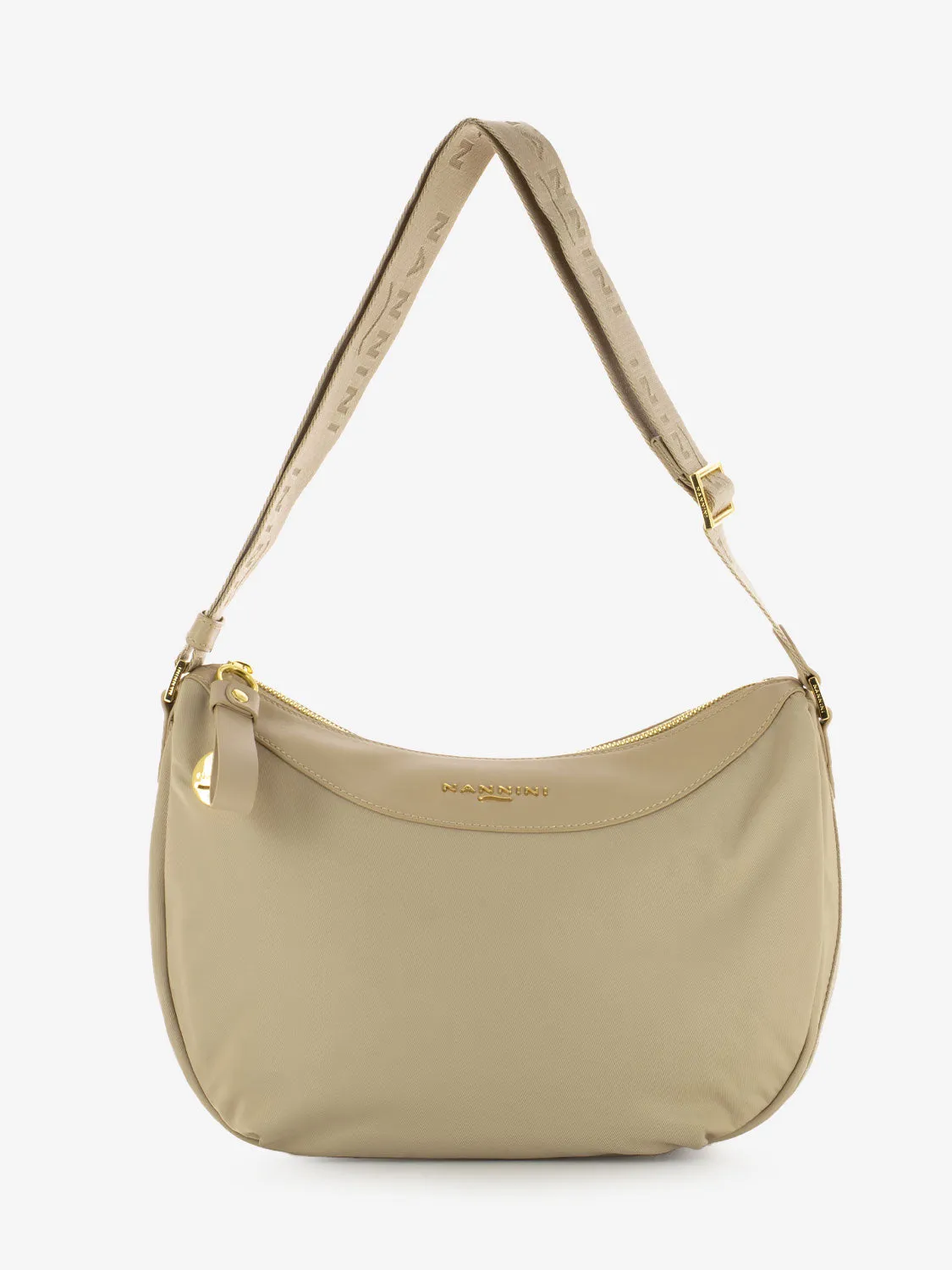 Borsa a tracolla Liberty in nylon beige