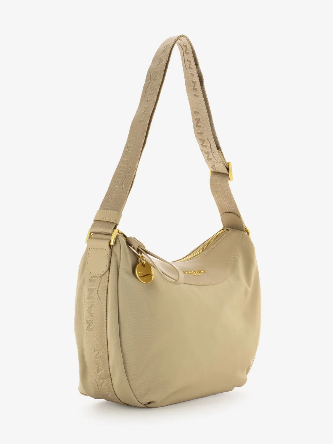 Borsa a tracolla Liberty in nylon beige