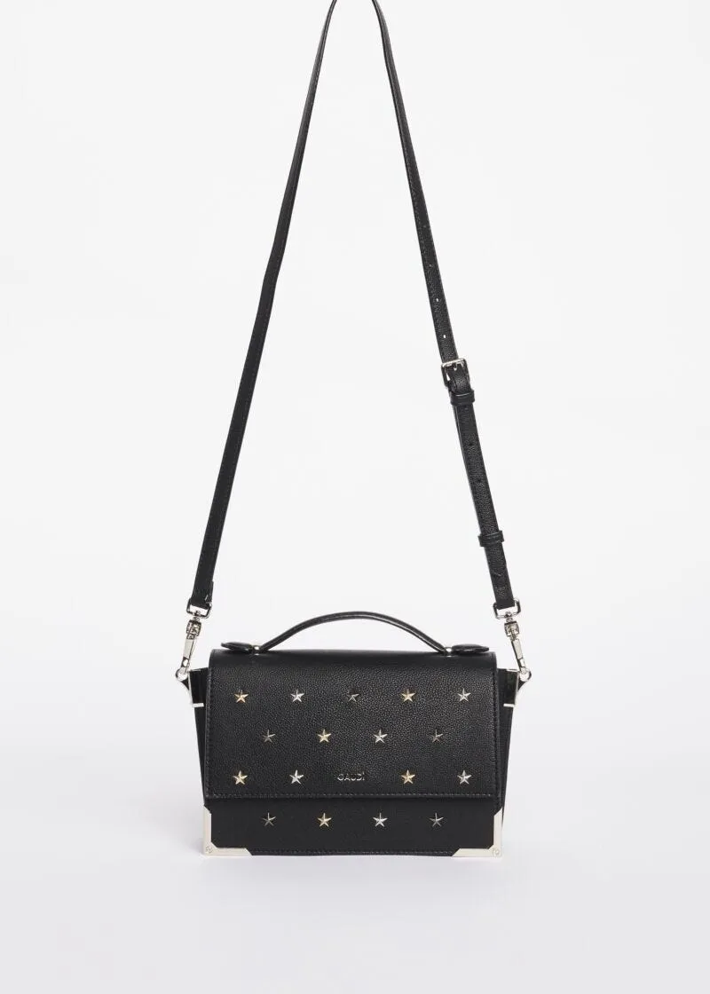 Borsa crossbody con borchie a stella