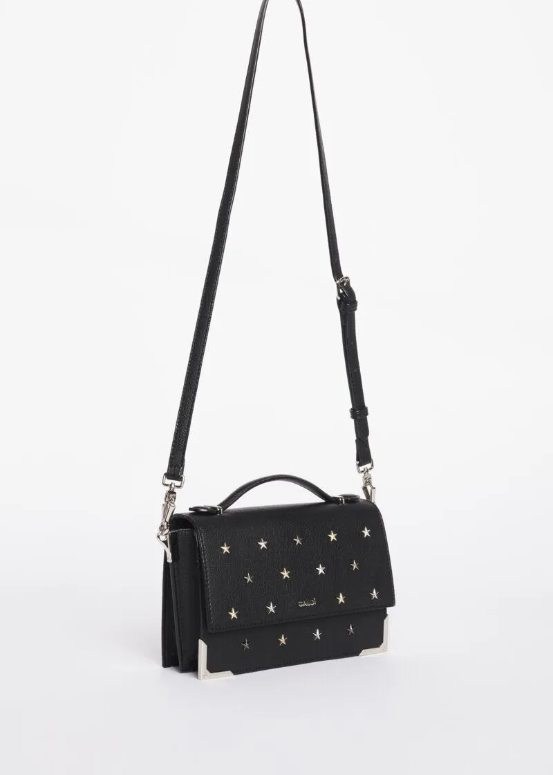 Borsa crossbody con borchie a stella