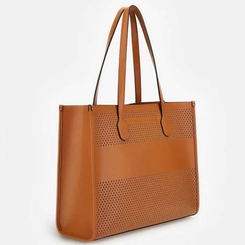 BORSA SHOPPER KATEY TRAFORATA DA DONNA GUESS
