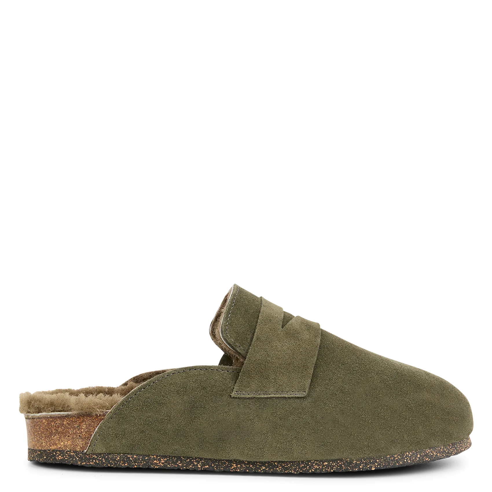  BOSABO   LORINE - Sabot imbottiti in pelle scamosciata | Kaki