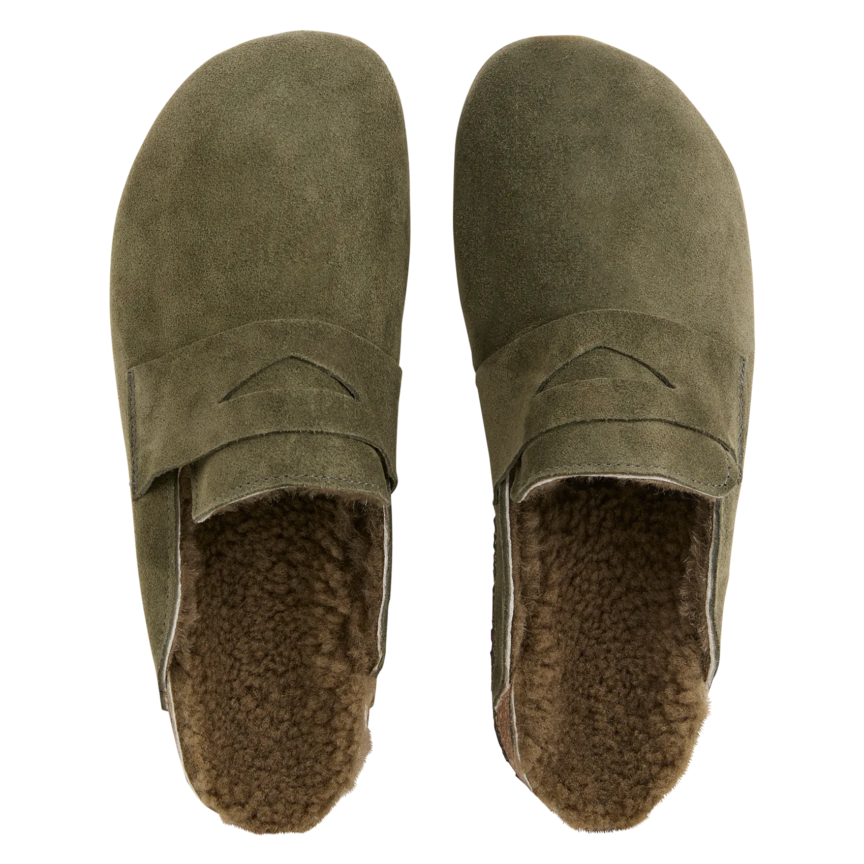  BOSABO   LORINE - Sabot imbottiti in pelle scamosciata | Kaki