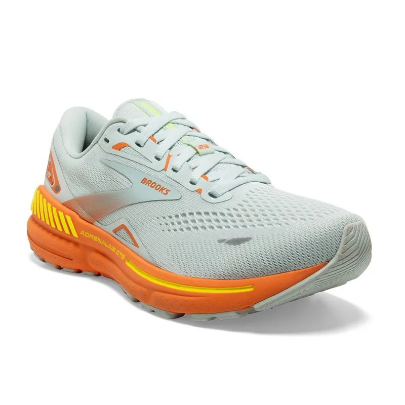 Brooks Adrenaline Gts 23 Bianco Arancione - Scarpe Running Donna