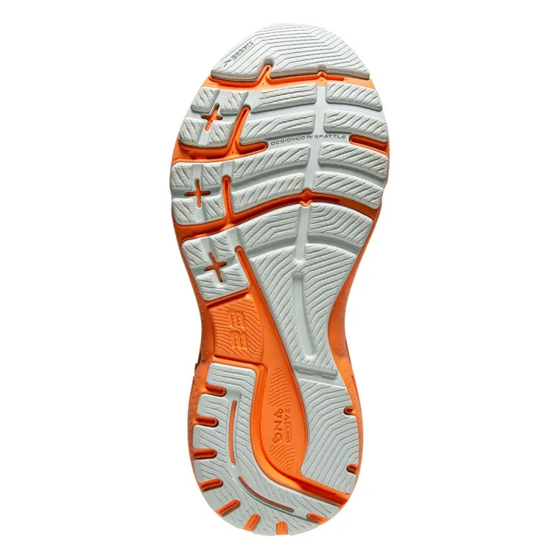 Brooks Adrenaline Gts 23 Bianco Arancione - Scarpe Running Donna
