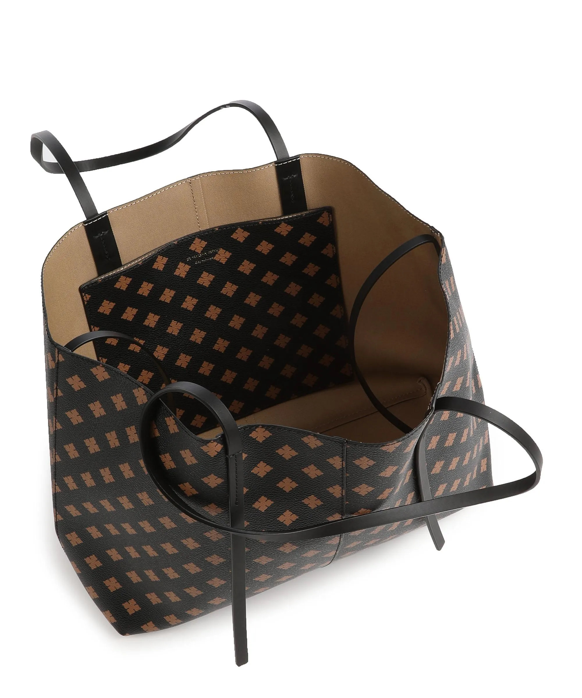  by Malene Birger Abigail Borsa shopper plastica nero/marrone  