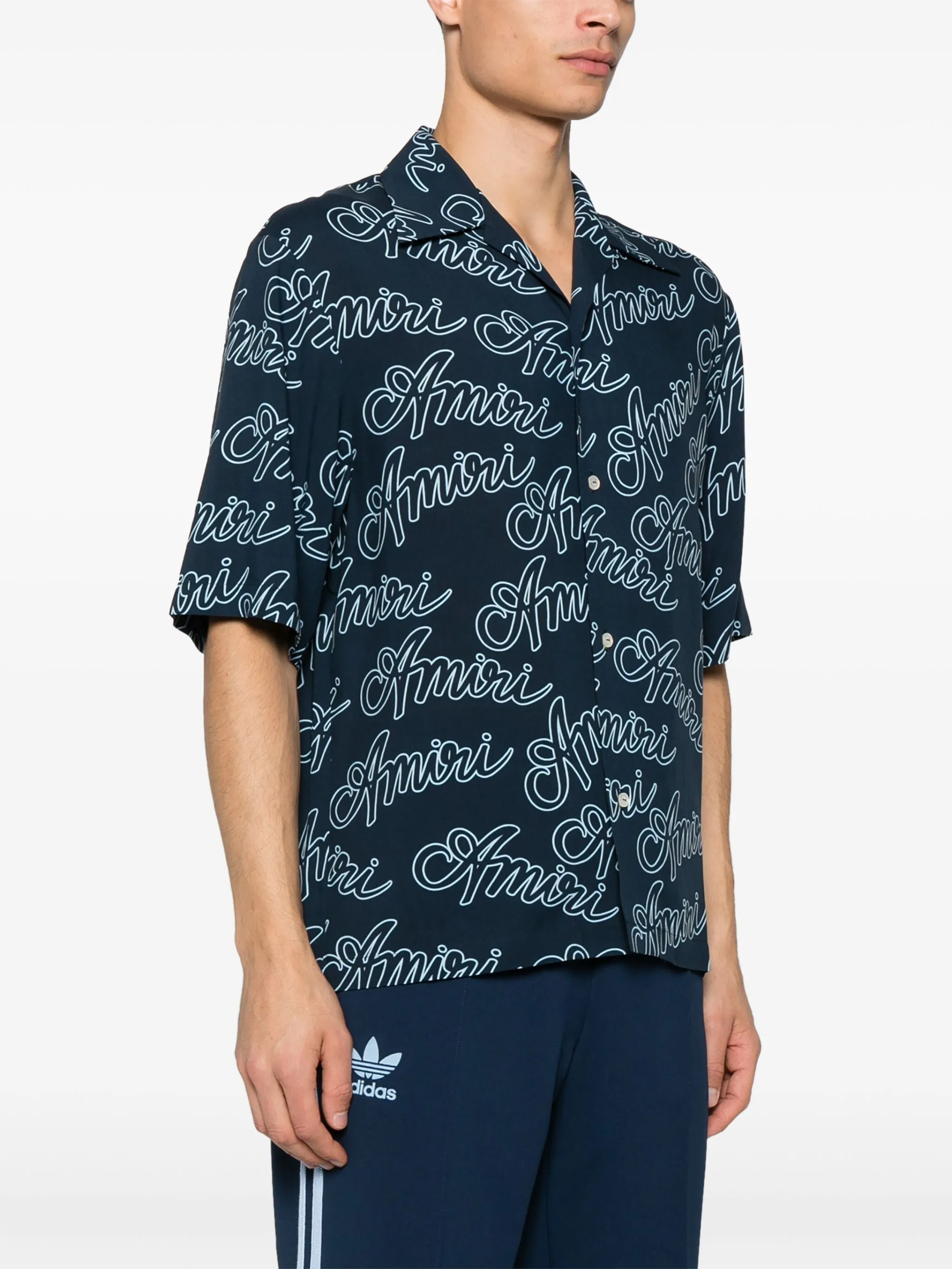 Camicia Bowling con logo Amiri