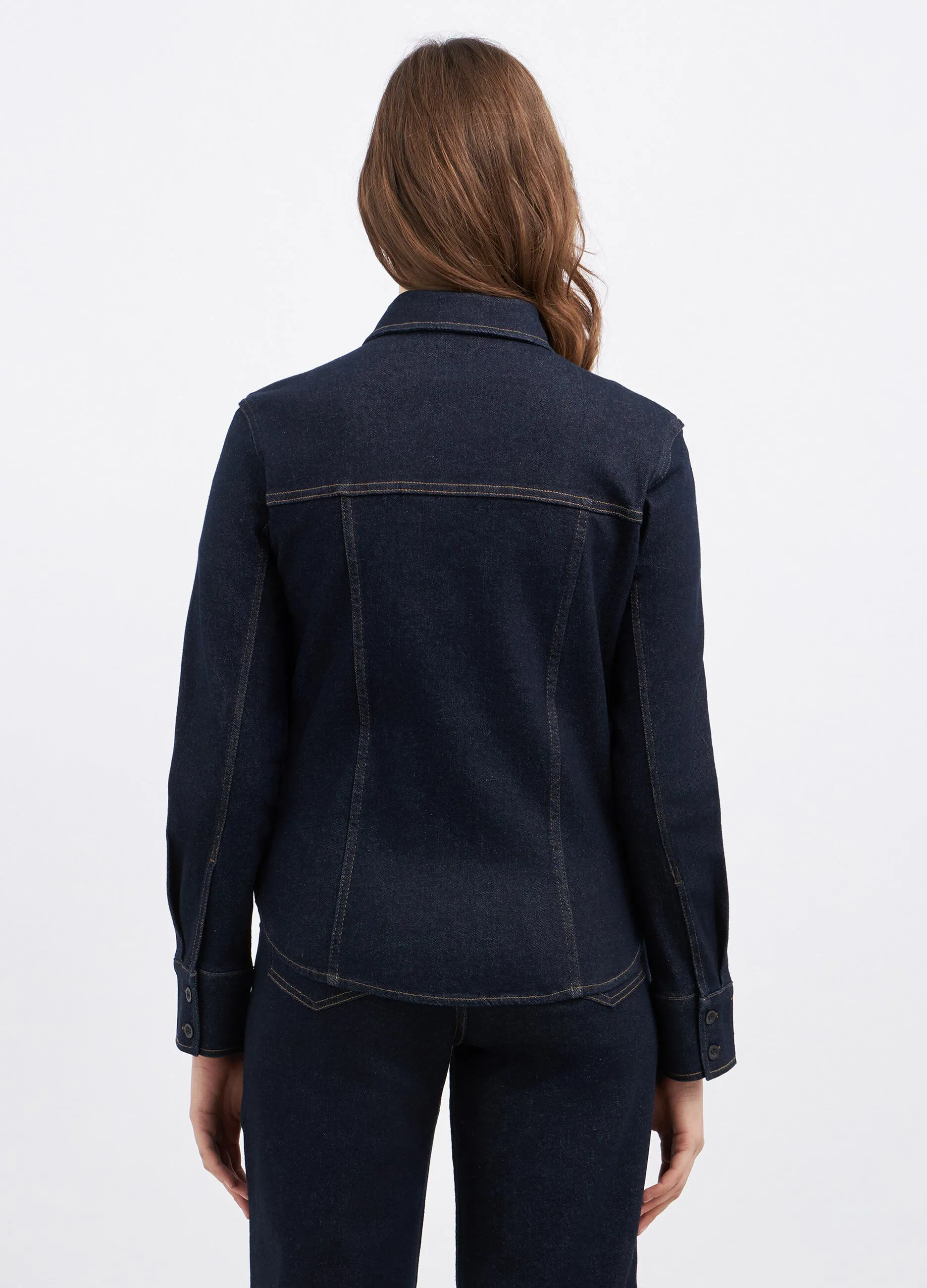 Camicia in cotone stretch donna
