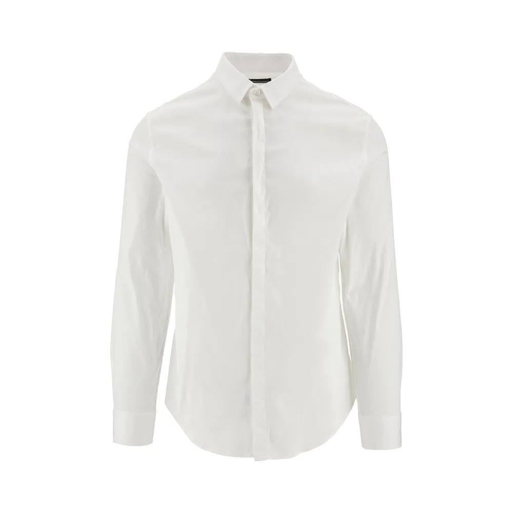 Camicia in popeline stretch