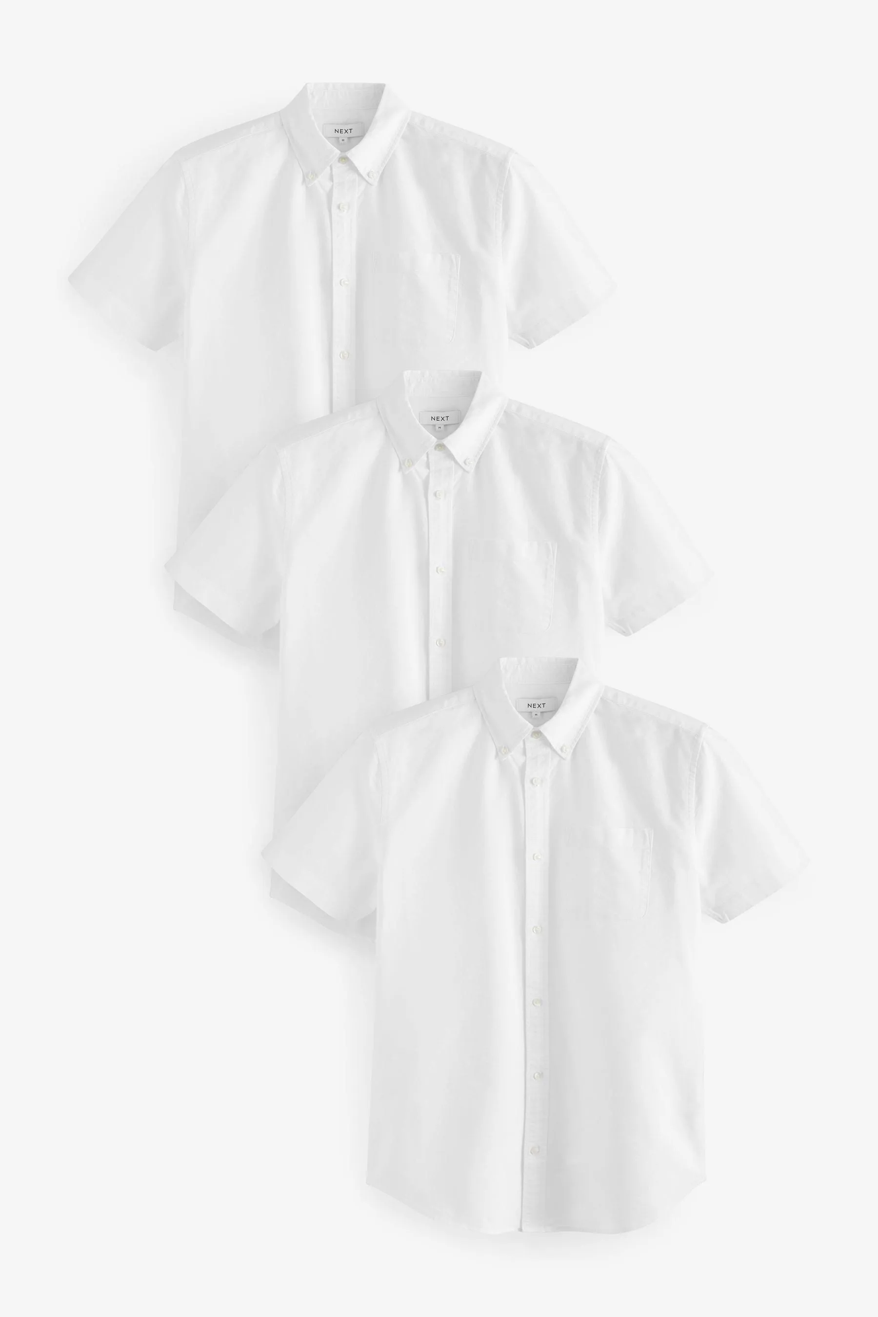 camicia Manica corta Oxford 3 Confezione