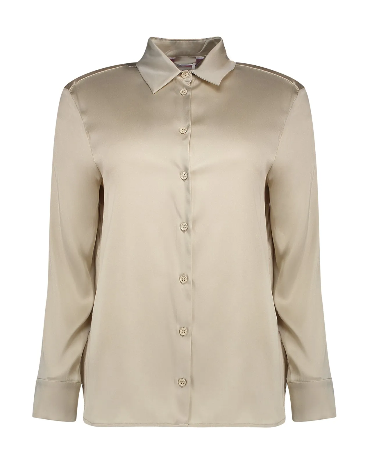 Camicia Ofridi seta stretch albino