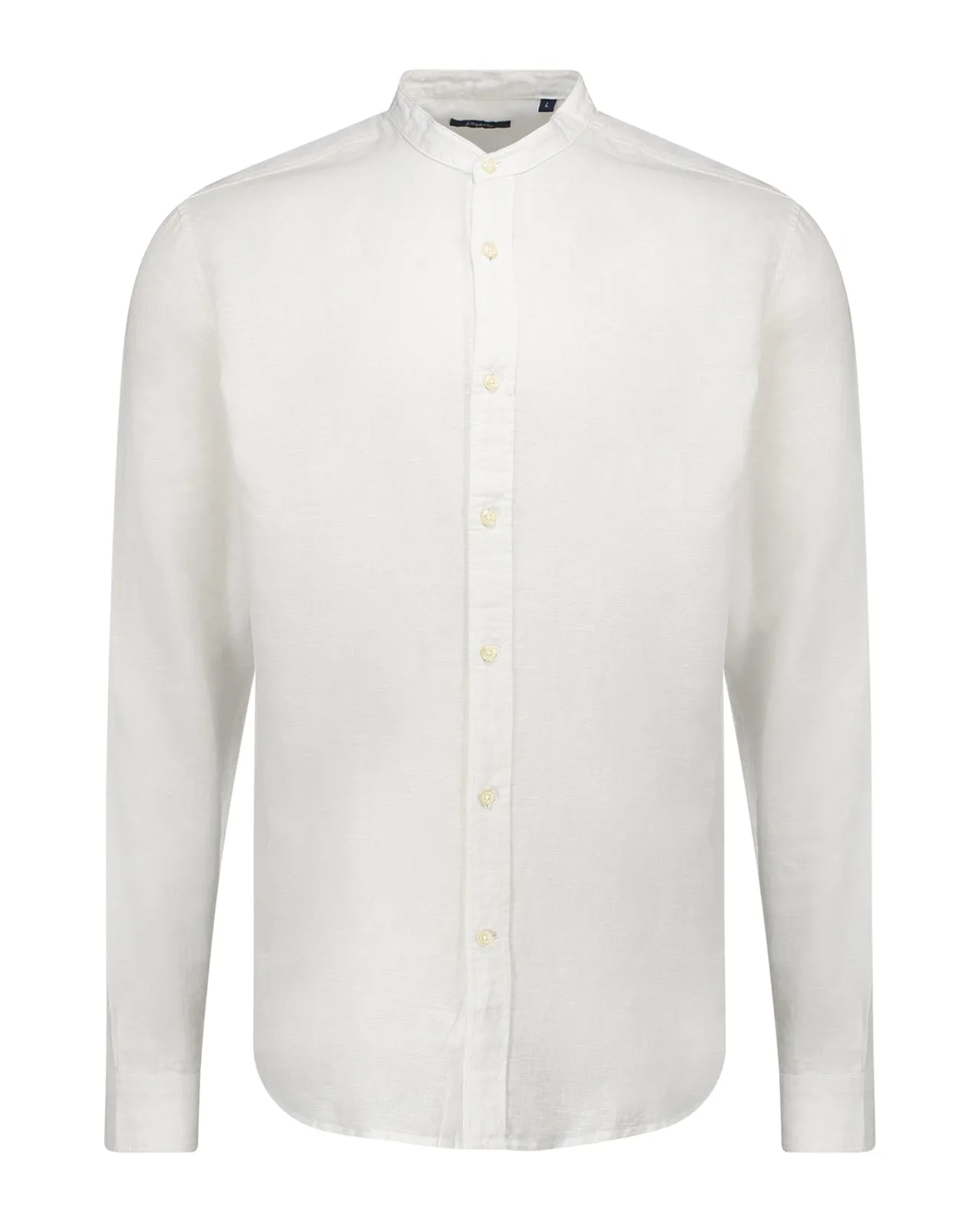 Camicia Vicky coreana lino bianca