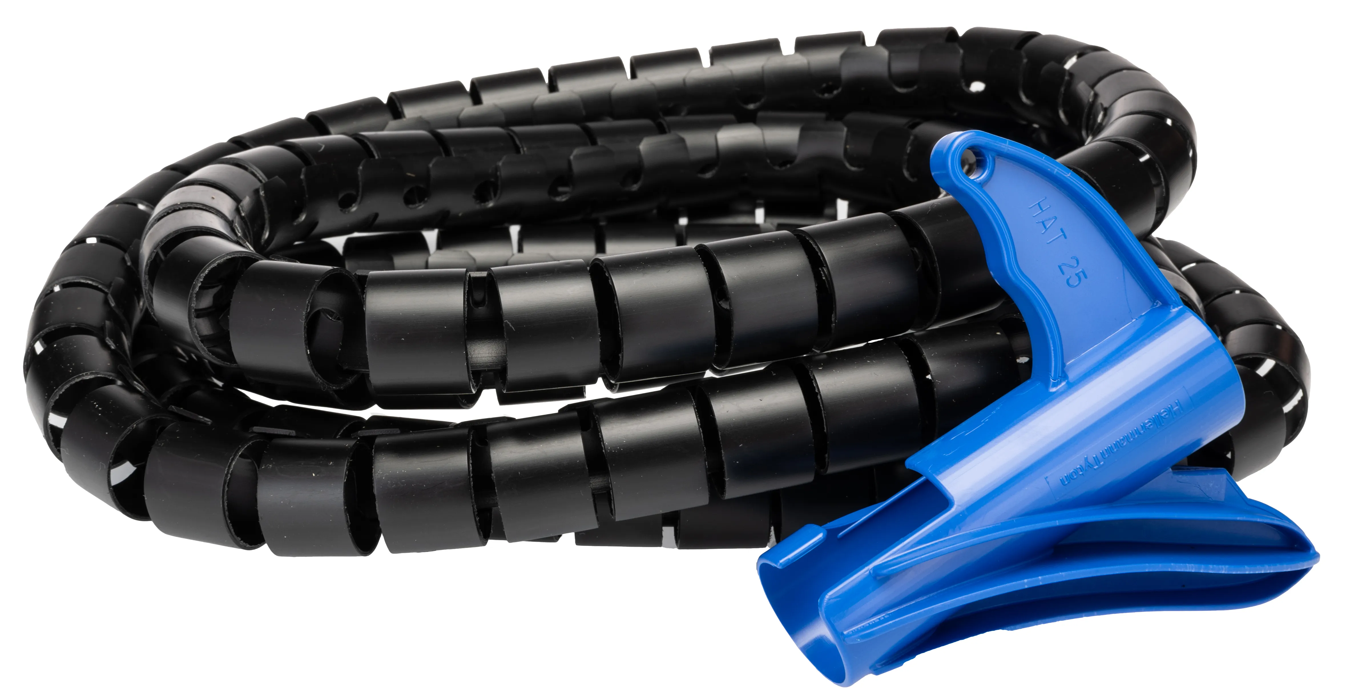 Canalina passacavi RS PRO, colore Nero, Ø interno 25mm, lunghezza 2.5m Plastica