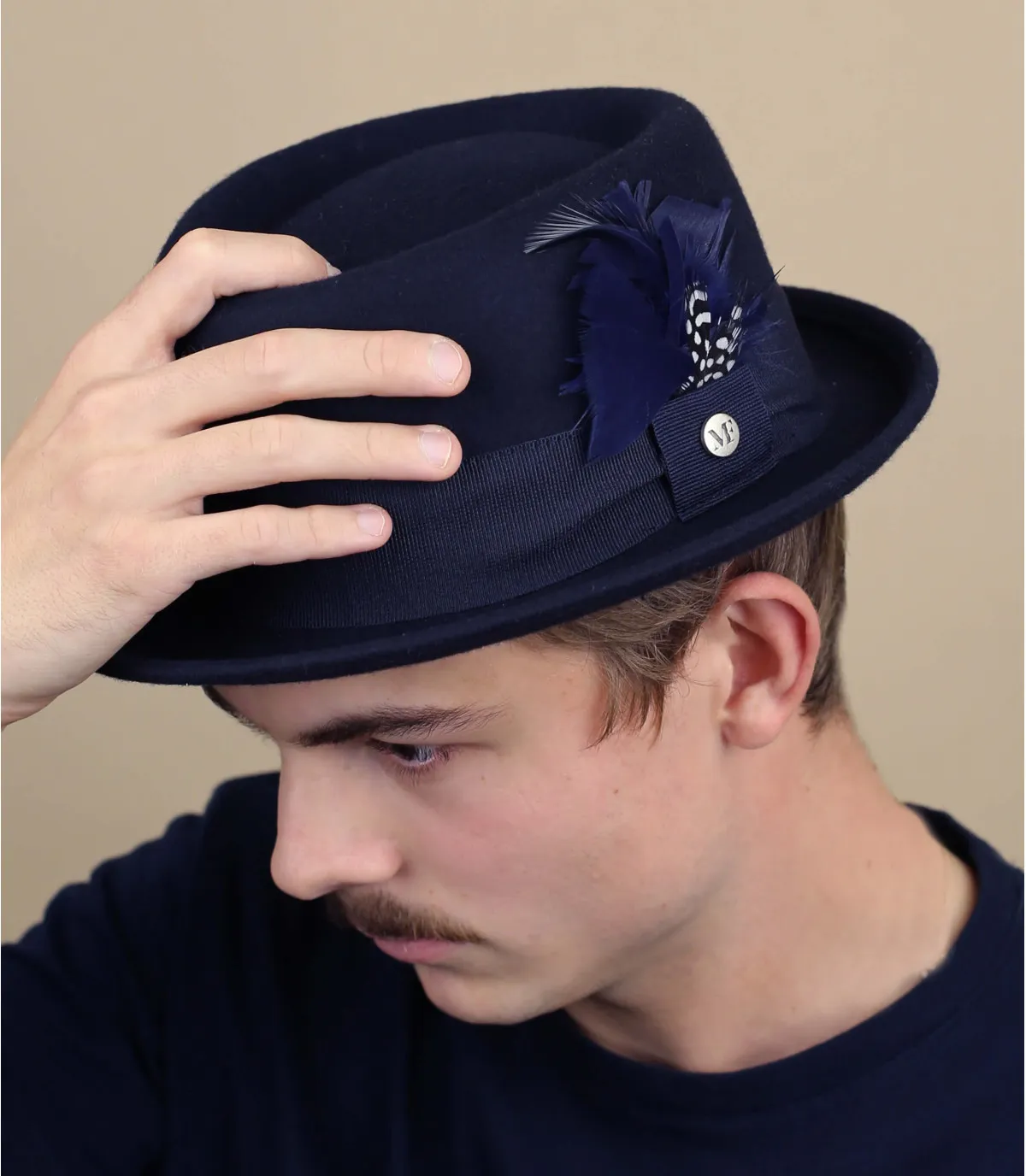 cappello pork pie blu navyAmalric navy     