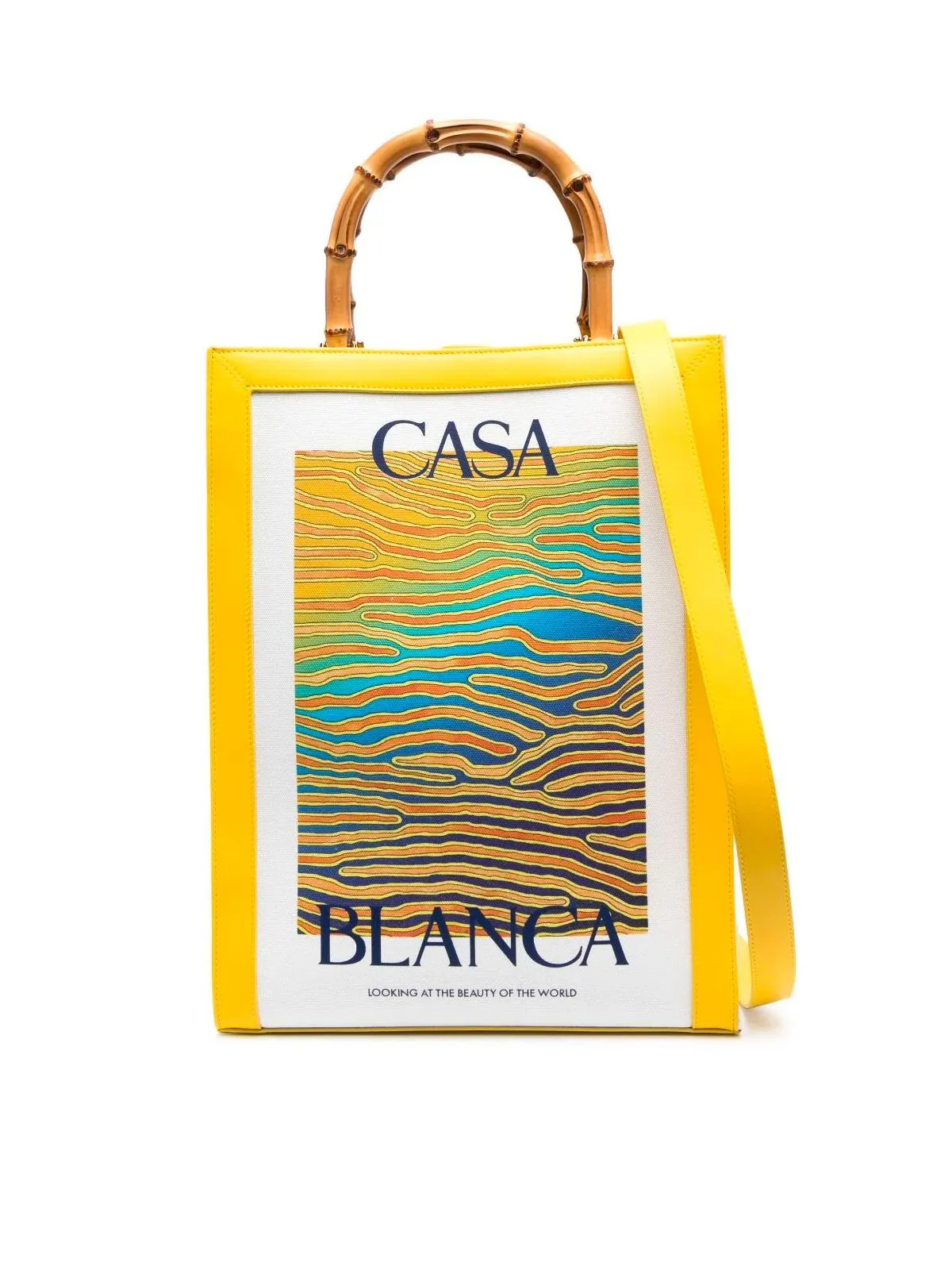 CASABLANCA Borsa a tracolla: Cotone e pelle