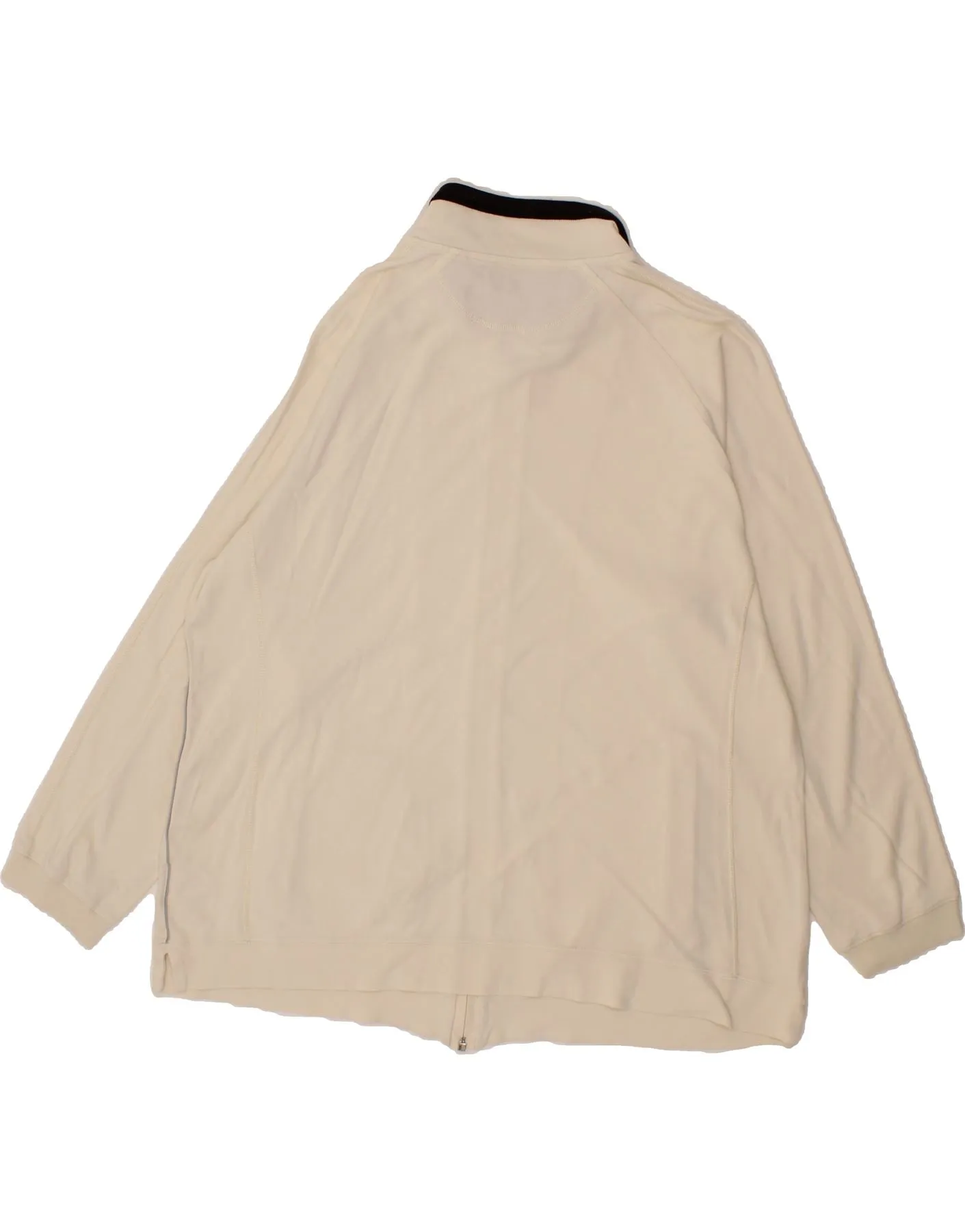 CHAMPION Womens Easy Fit Tracksuit Top Jacket UK 20 2XL Off White Cotton